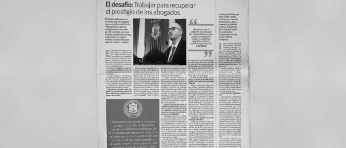 El desafío: Trabajar para recuperar el prestigio de los abogados