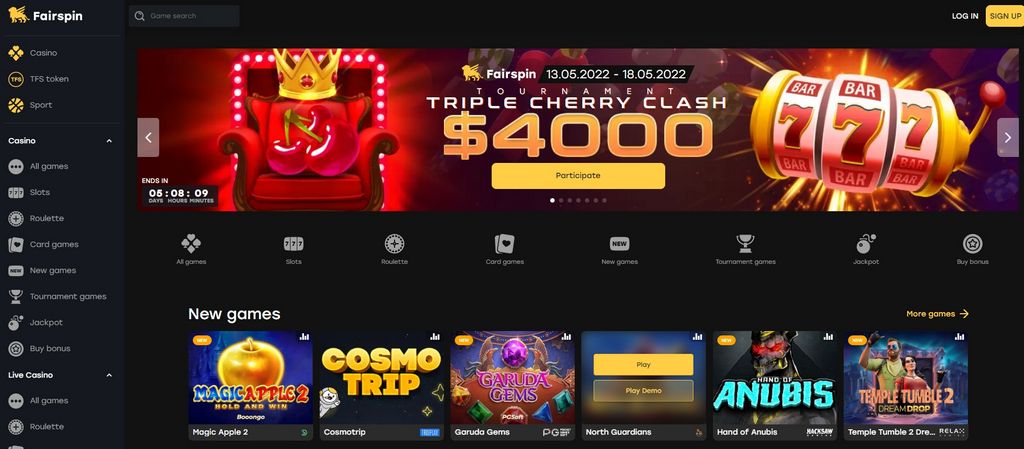 Fairspin Casino Review|550% approximately EUR10k + 200 FS + $15 FB